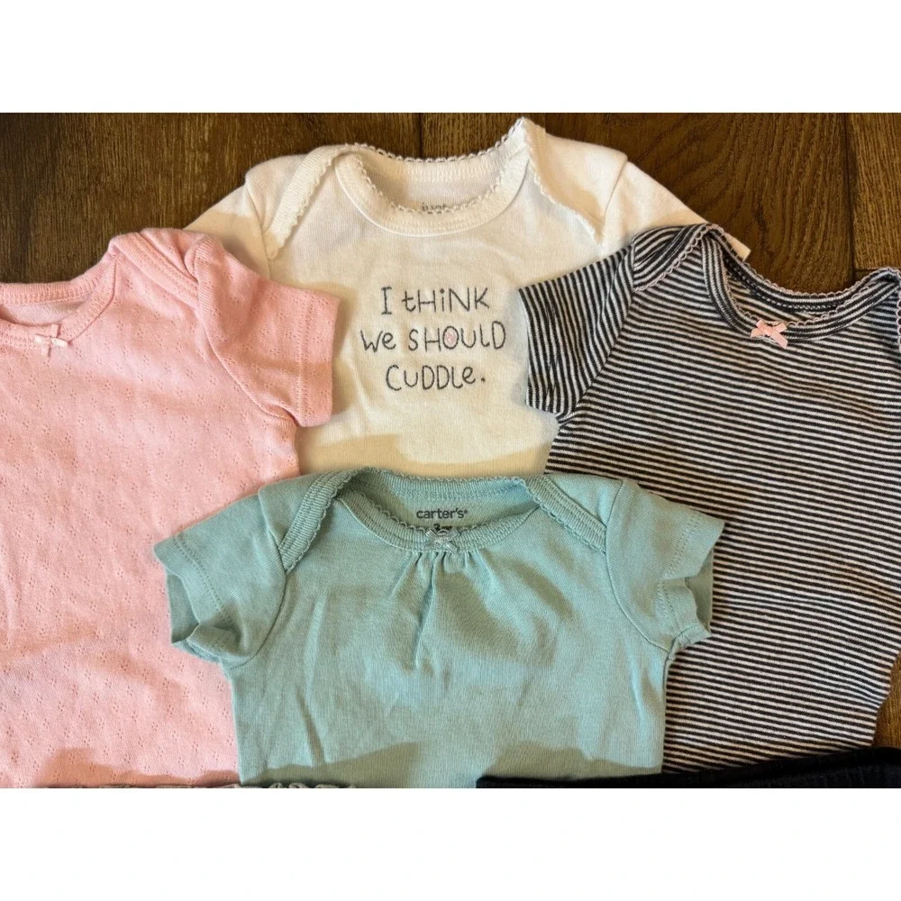 Carters Baby Girl 3 Months Clothes Shirts Bodysuits Shorts Outfits Lot Mix Match